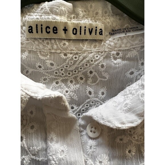 ALICE + OLIVIA Blakesley Jacquard Mini Dress Size 2 - Picture 8 of 9